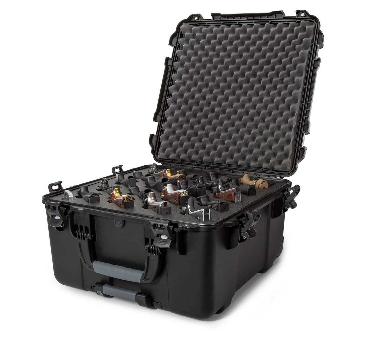 schwarz / 20 UP Pistolen Koffer